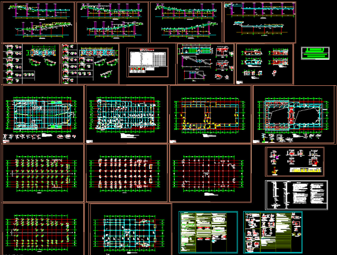 安达钢结构报告厅图纸