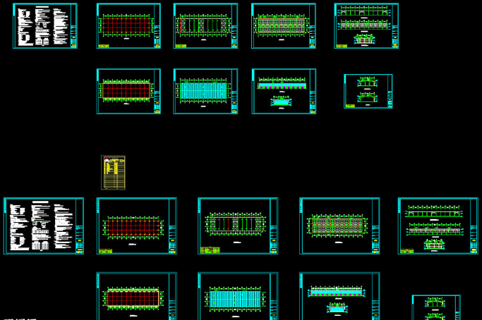 安达钢结构厂房图纸
