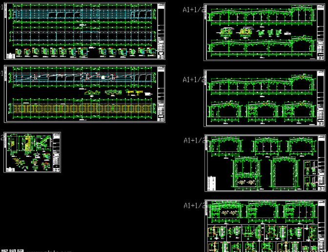 安达钢结构厂房图纸