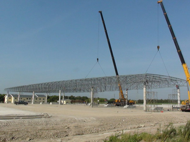 安达收费站网架工程