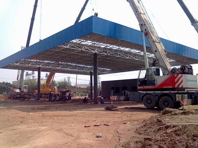 安达加气站网架工程