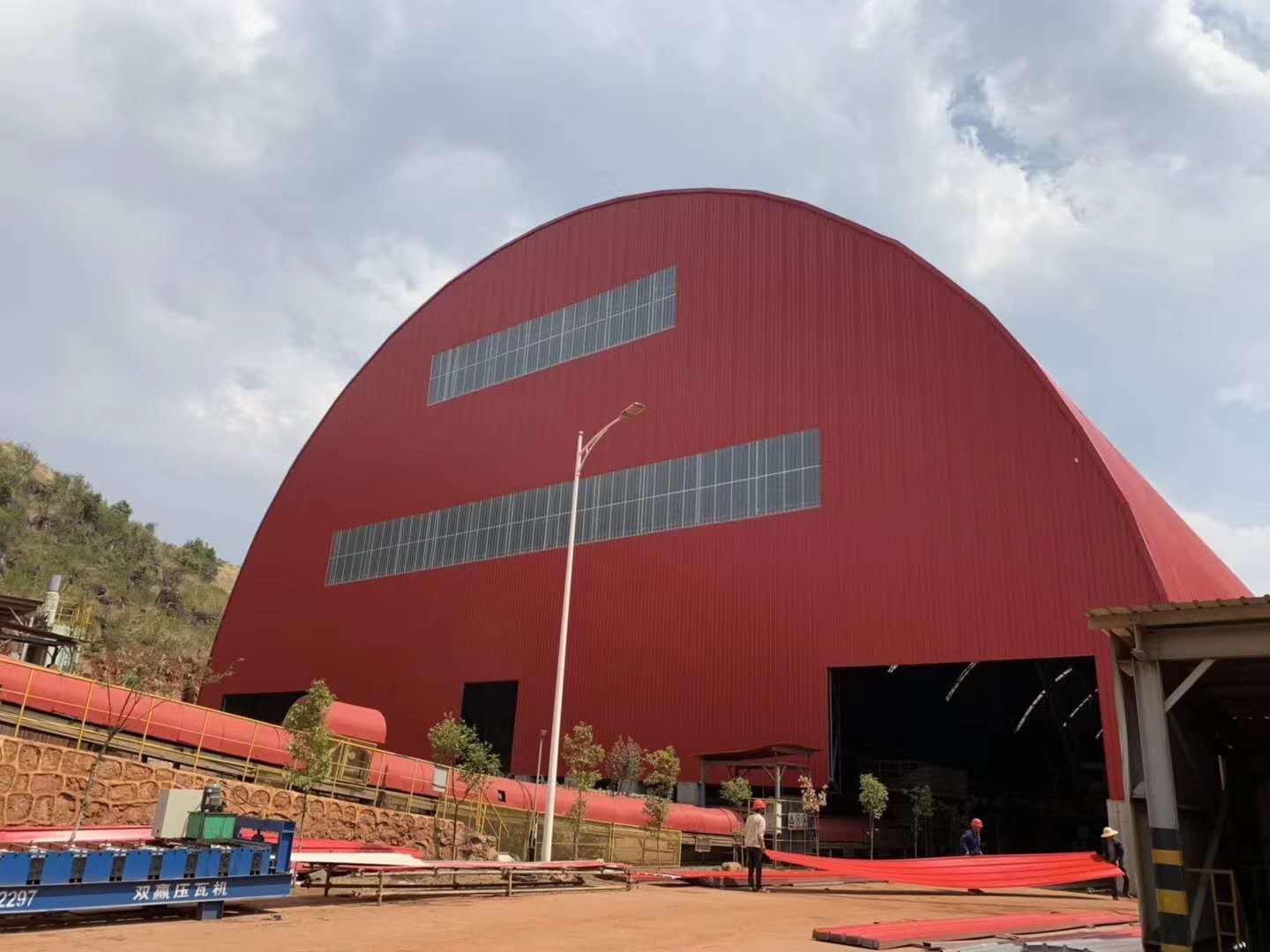 安达储煤棚网架